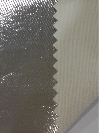 XA-GDLD  FM-12-302   耐高溫防火系列   阻燃紗卡覆膜 側面照